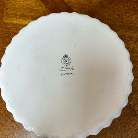 Vintage Oven-to-Table Evesham by Royal Worcester Quiche or Pie Dish, Fruit Motif - Picture 9 of 9